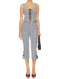 For Love & Lemons - Mimi Cropped Capri Pants