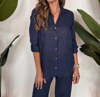 Fresh Laundry - Linen Button Up Shirt