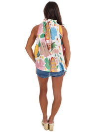 Umgee - Women's Blooming Beauty Floral Halter Neck Top