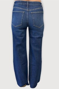 Oliver Logan - Crawford Mid-rise Fitted Wide Leg Jean