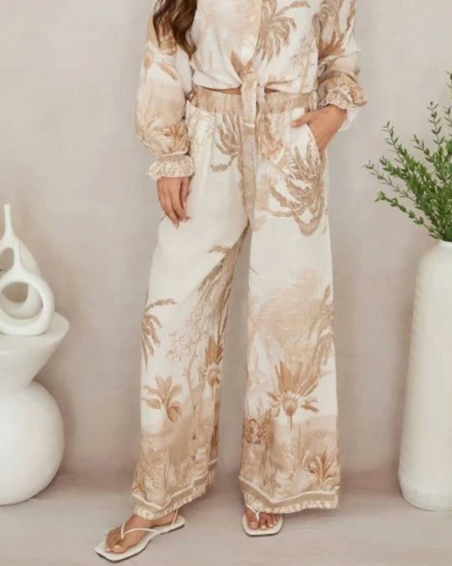 Belle D'Amour - The Linen Luxe Wide Leg Pants