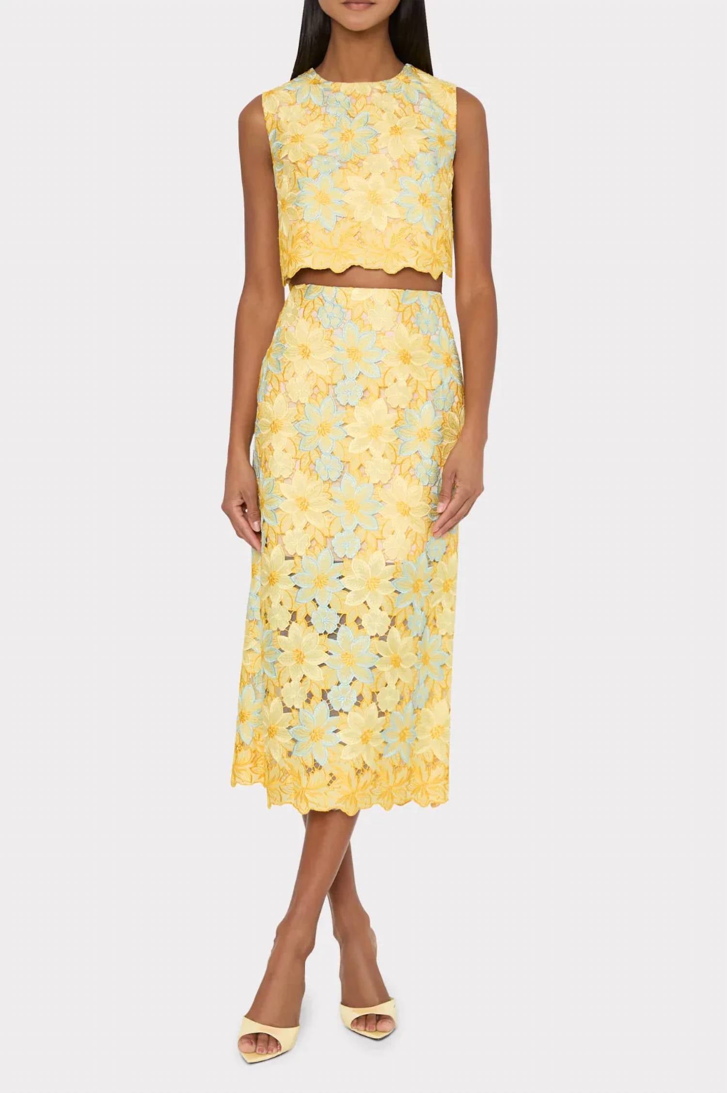 Milly - Alina Lace Sleeveless Top
