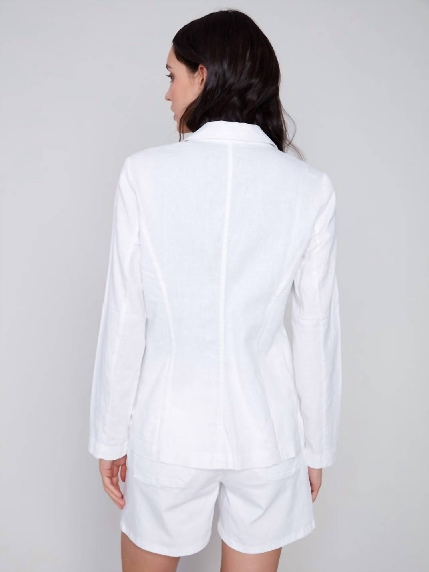 Charlie B - Solid Linen Blazer