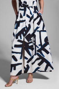 Nic + Zoe Iconic Letterpress Skirt in black multi - women's skirt