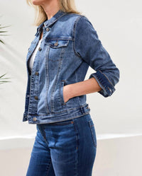Tribal - Classic Fit Comfort Stretch Denim Jacket