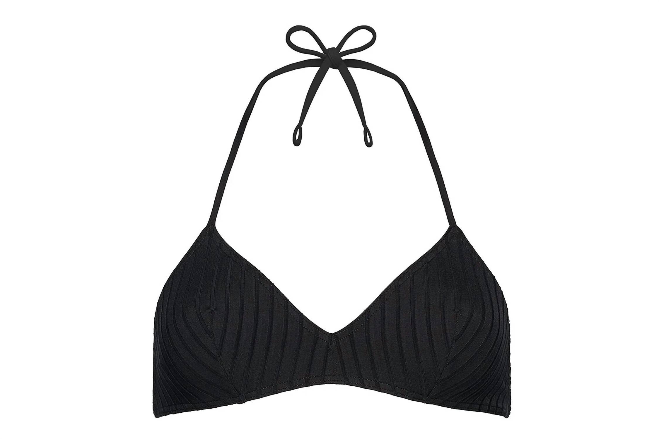 ERES Curacao Triangle Bikini Top in noir - women's swimwear - alternate view