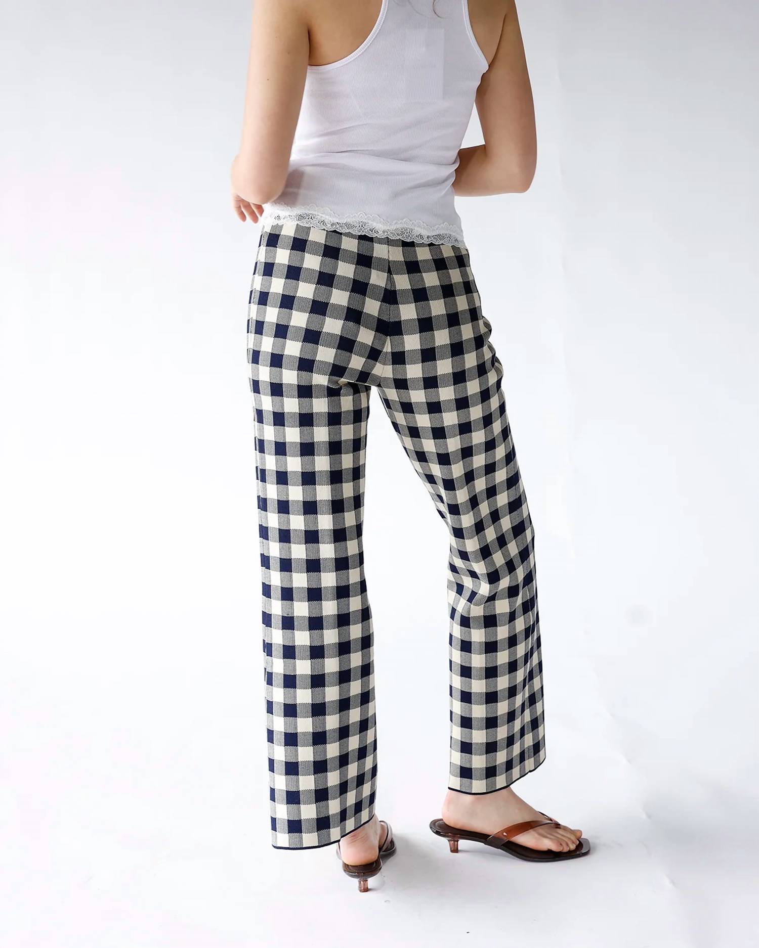 Lucy Paris - GINGHAM GETAWAY PANTS