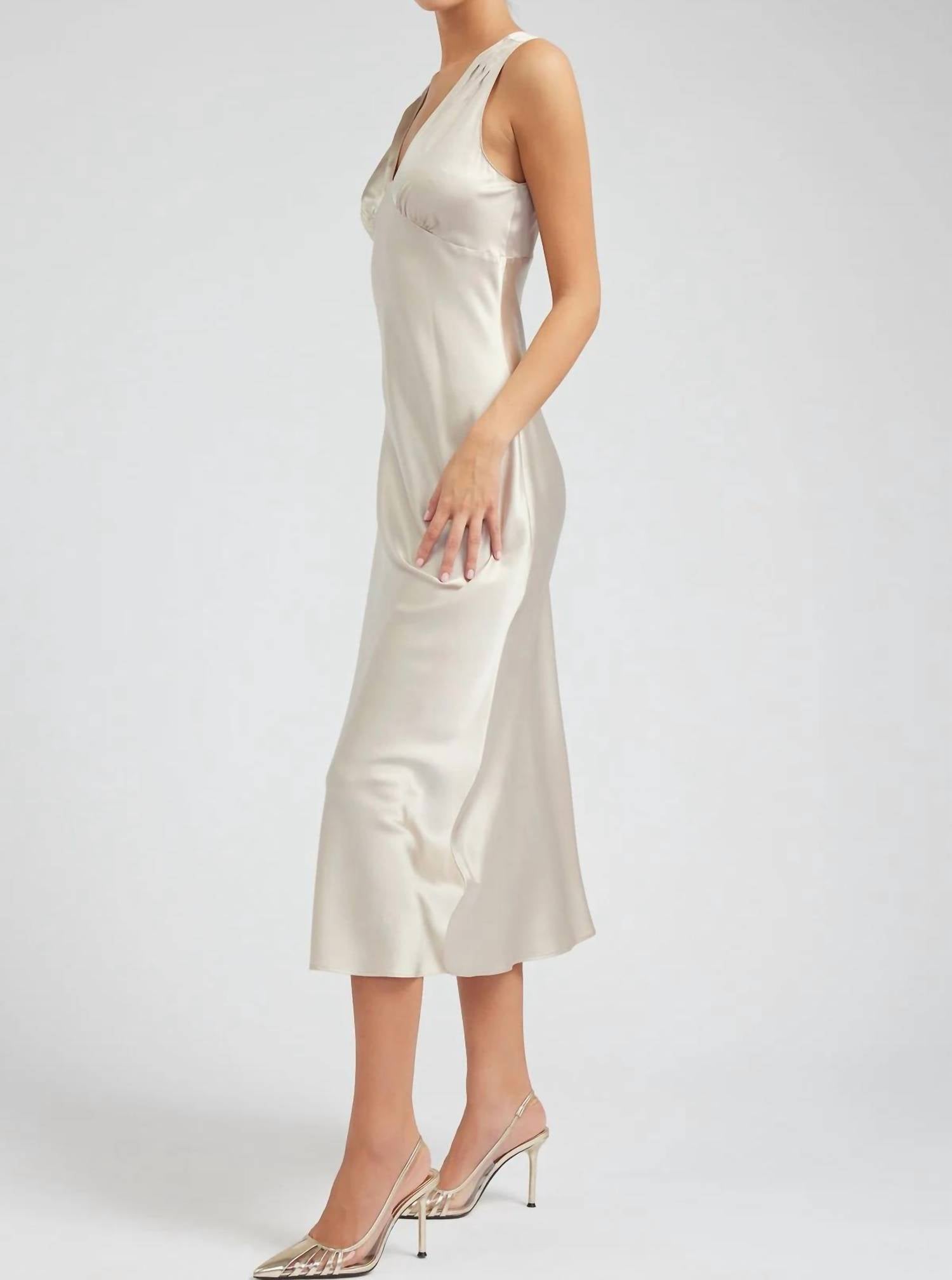 Deon - Glamour Silk Midi Dress