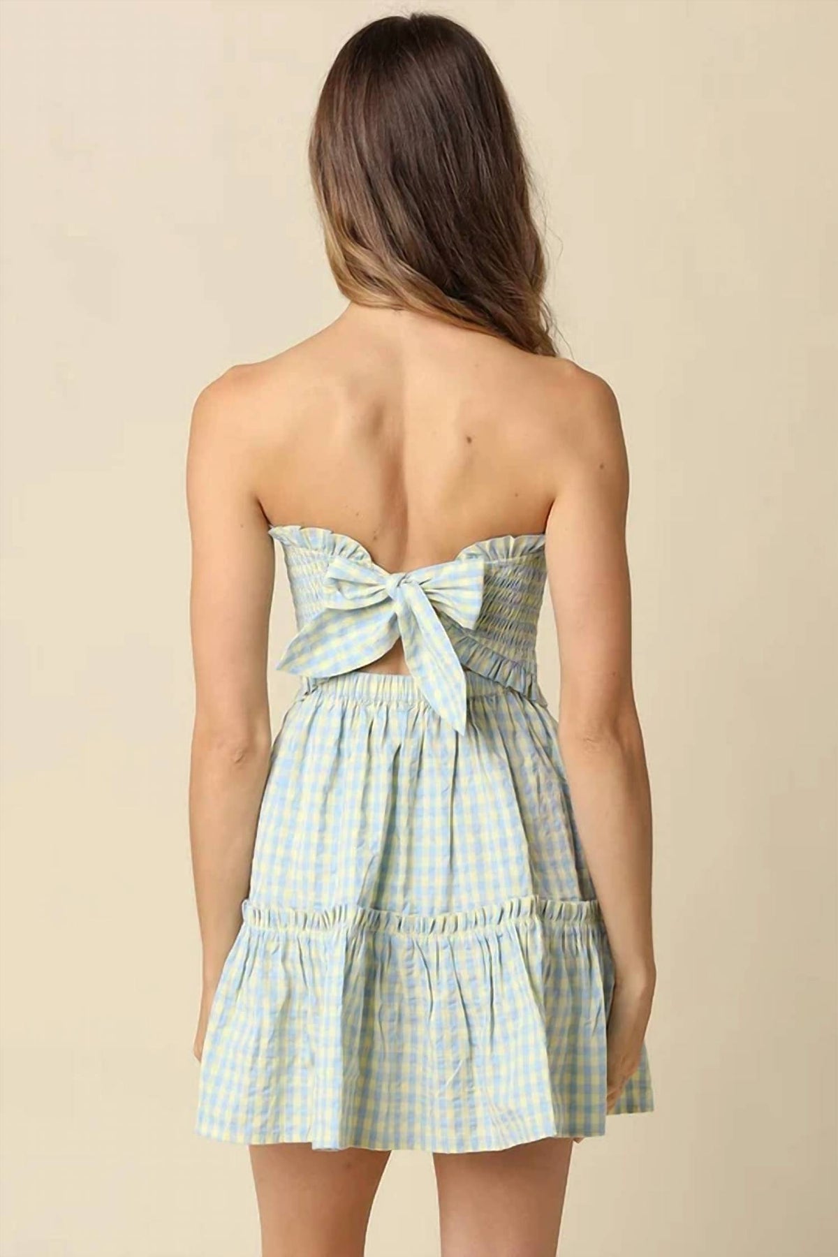 Olivaceous - Sienna Gingham Mini Dress