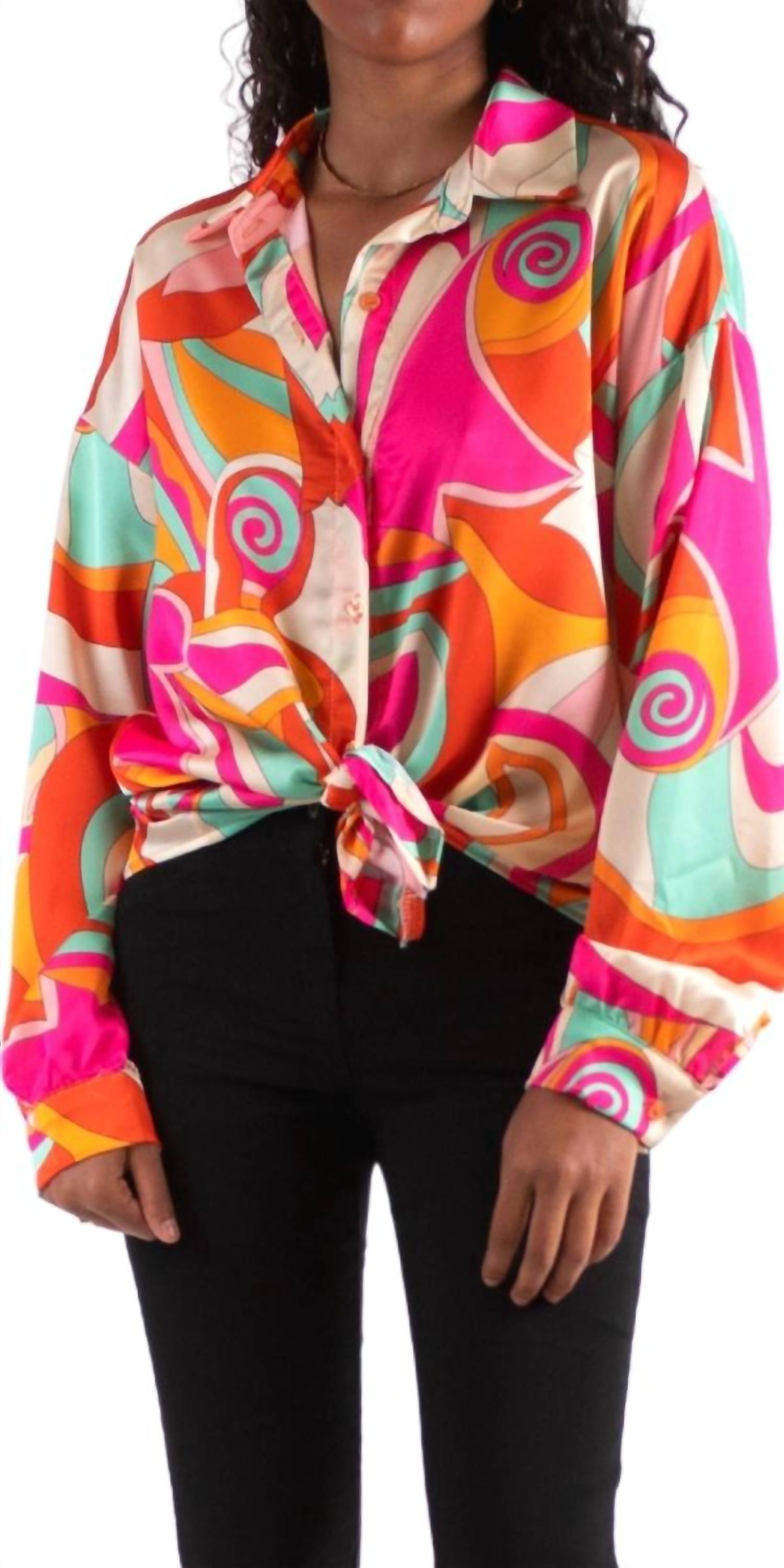 Gigi Moda - Discoteca Long Sleeve Button Down Shirt