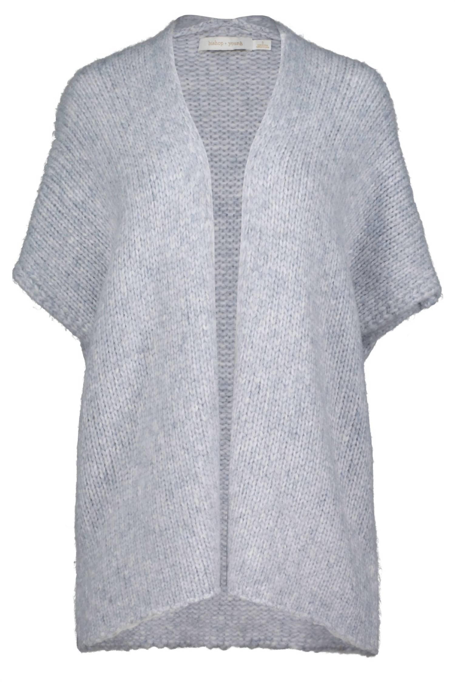 bishop + young Cocoon Sweater in mineral - women's sweater - alternate view