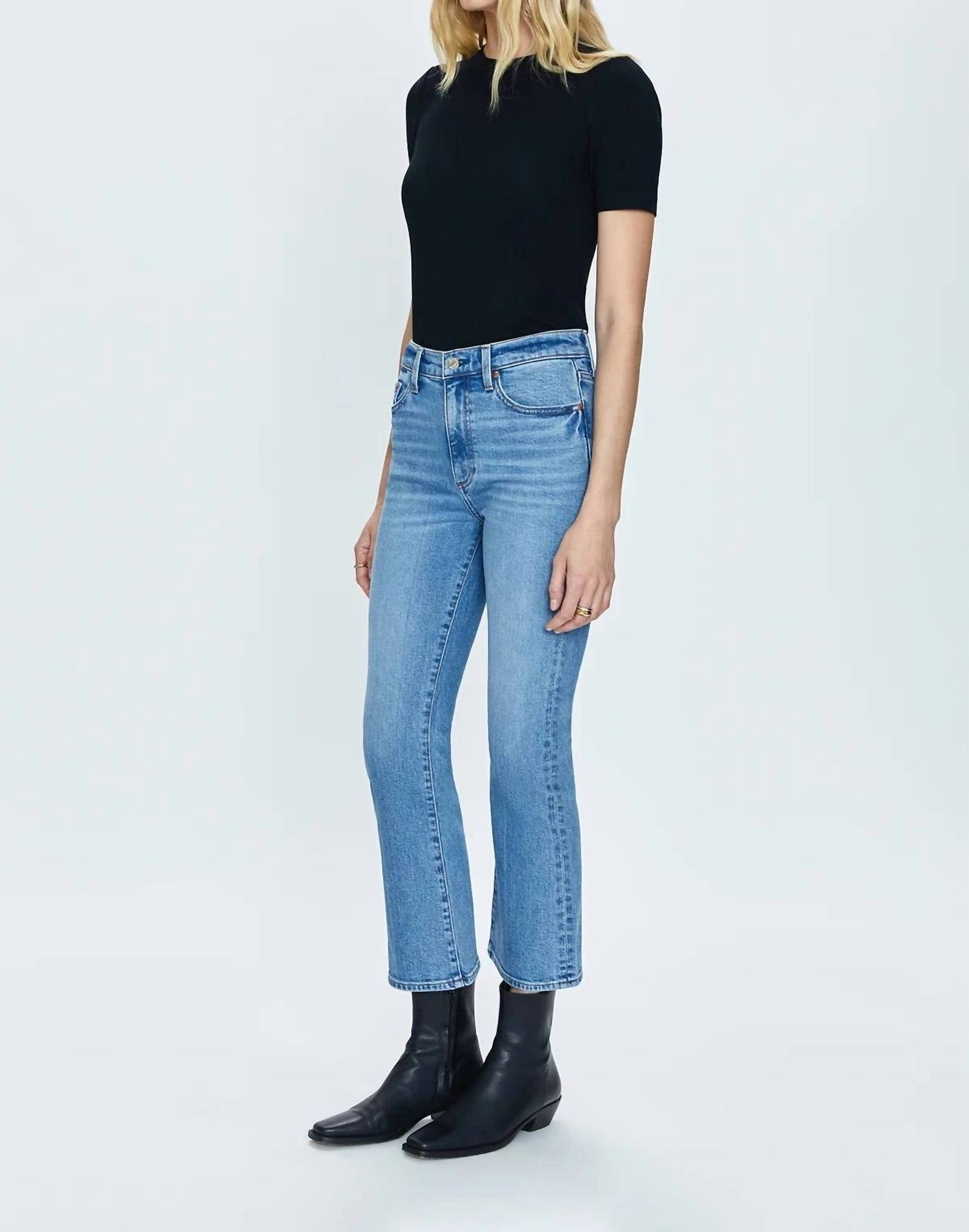 Pistola - Lennon High Rise Crop Bootcut Jean