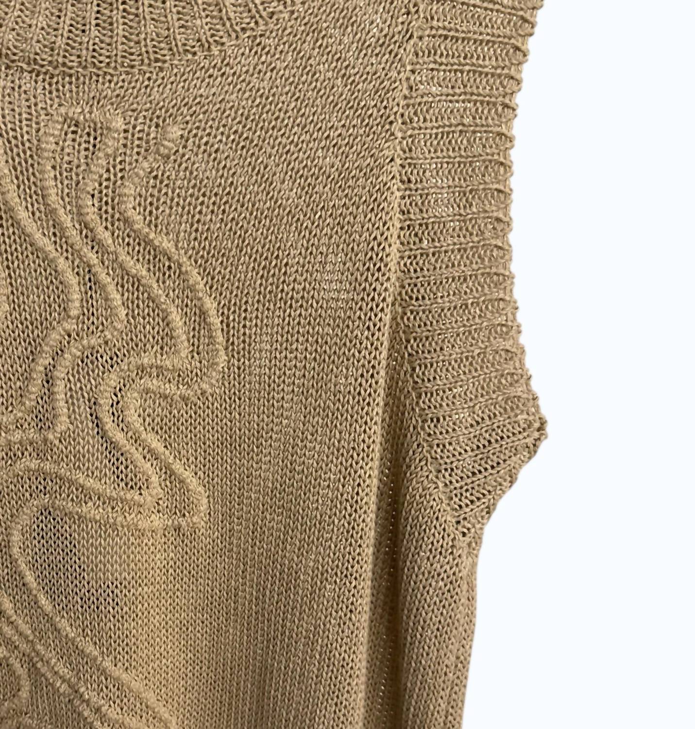 Pier Antonio Gaspari Women's Embroidery Tank Top in deserto - women's tank top - detail view