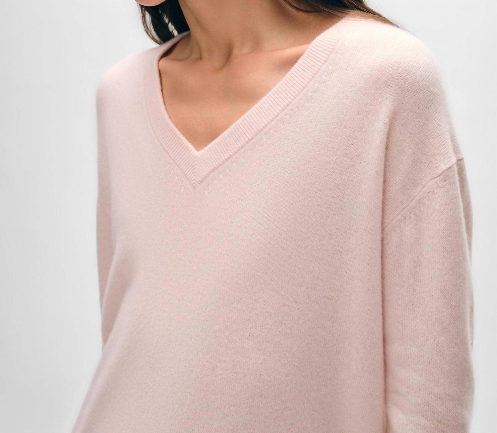 White + Warren - Cashmere Core V-neck Long Sleeve Top