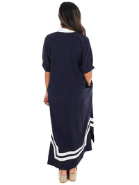 Entro - Women's In The Best Way Contrast Midi Dress