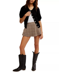 Free People Paradise Found Skort in chocolate - women's shorts - view 4