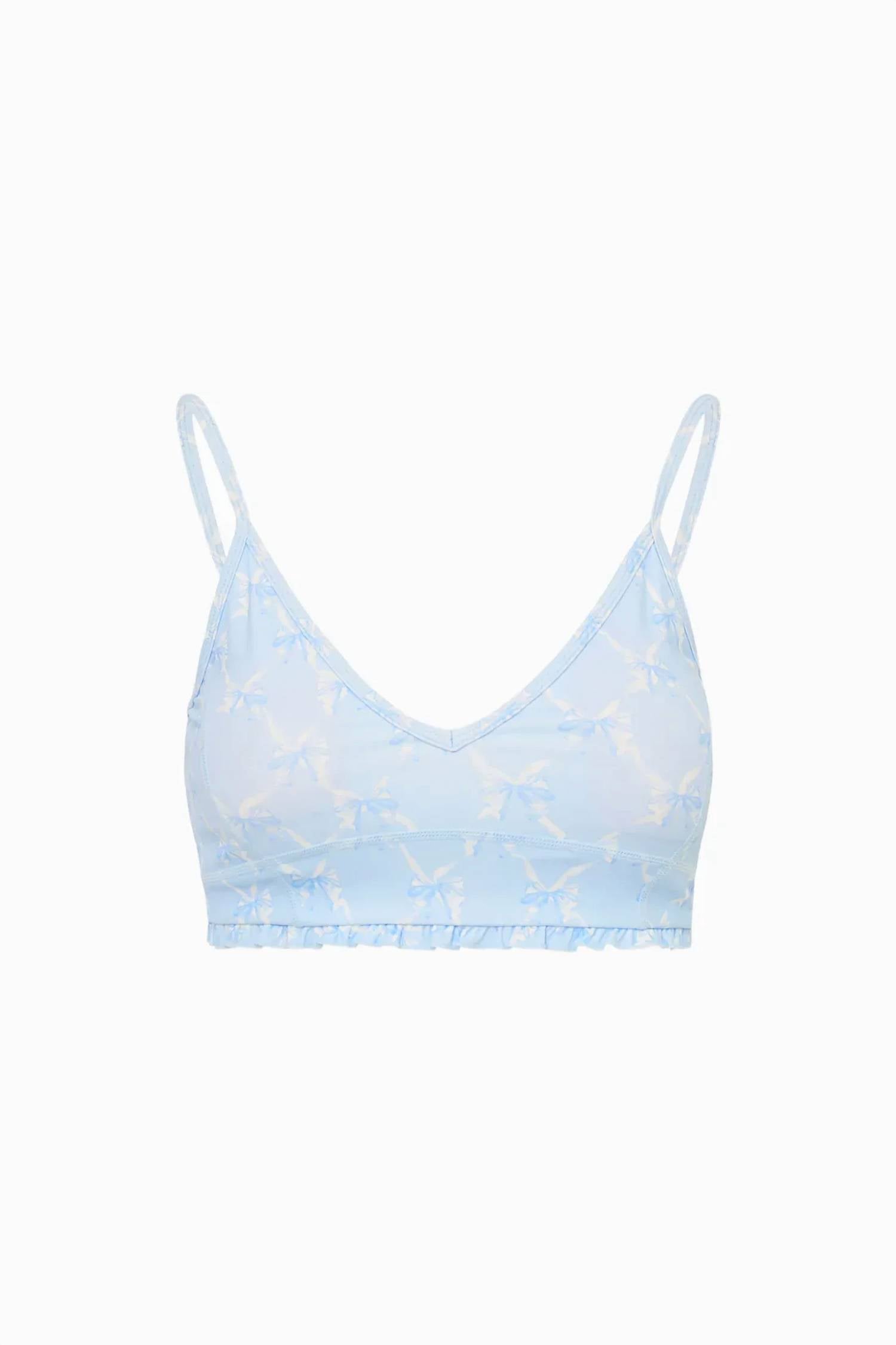 Loveshackfancy - Erza Bow Print Active Bra