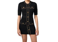 Elisabetta Franchi - Viscose Dress With Chain