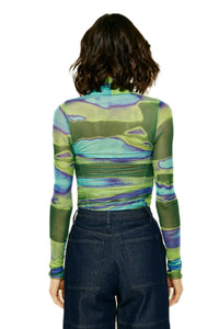 Line And Dot - Joni Ruched Bodysuit Top
