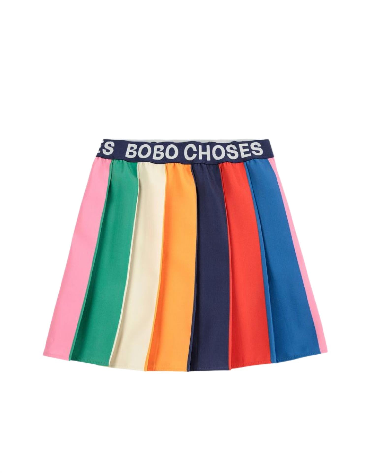 BOBO CHOSES Girl's Color Block Pleated Skirt in multicolor - women's skirt