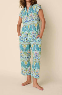 The Cat'S Pajamas - Voile Capri Pajama Set