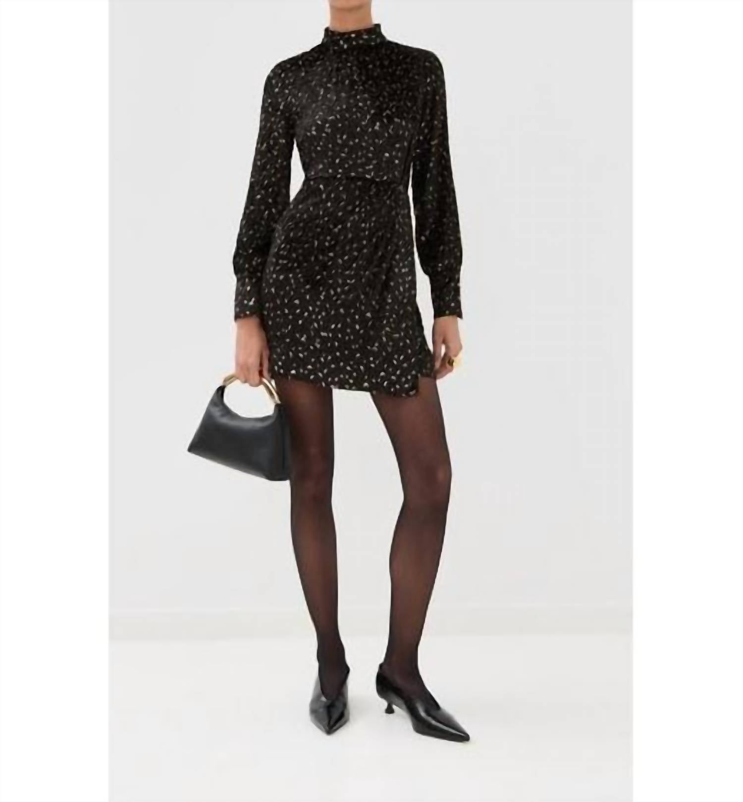 Simkhai - Daphne Long Sleeve Mock Neck Mini Dress