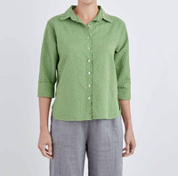 Cut Loose - Pinhole Crop Easy Shirt