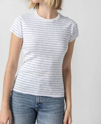 Lilla P - Striped Crewneck Tee Top