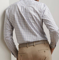 PETER MILLAR Lenox Crown Lite Cotton Stretch Shirt in white - men's shirt - detail view