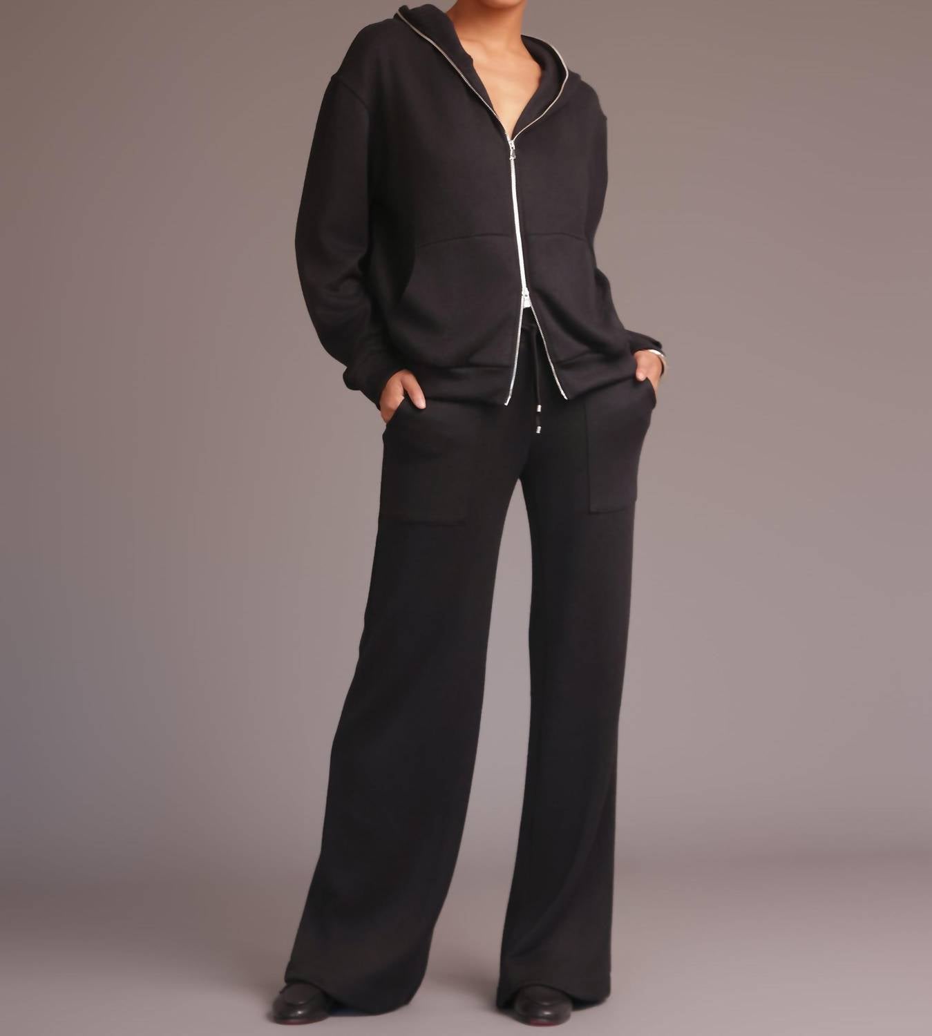 HEROINE SPORT Double Knit Plush Pants in black - women's pants - view 4