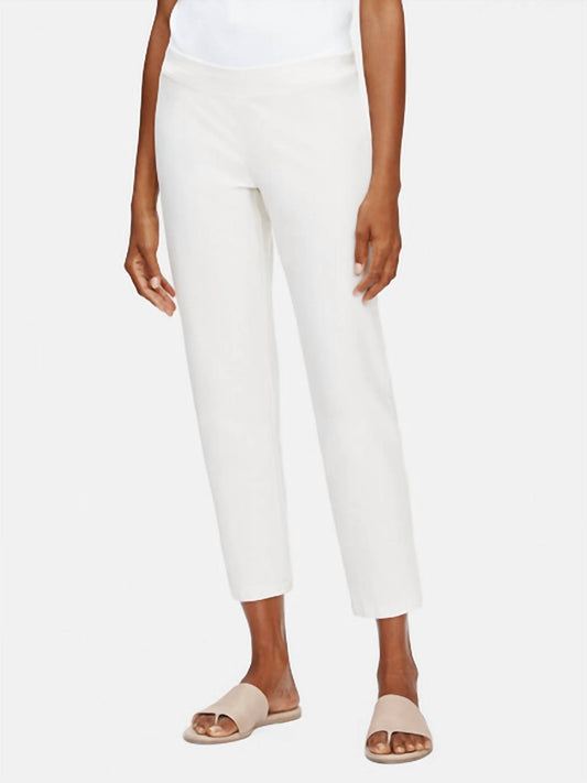 Eileen Fisher - System Washable Stretch Crepe Slim Ankle Pant