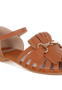 Rag Company - Women's Ramita Horsebit Fringe Flat Sandals