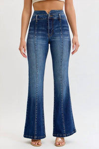 Cello - Super High Double Waist Band Flare Jeans