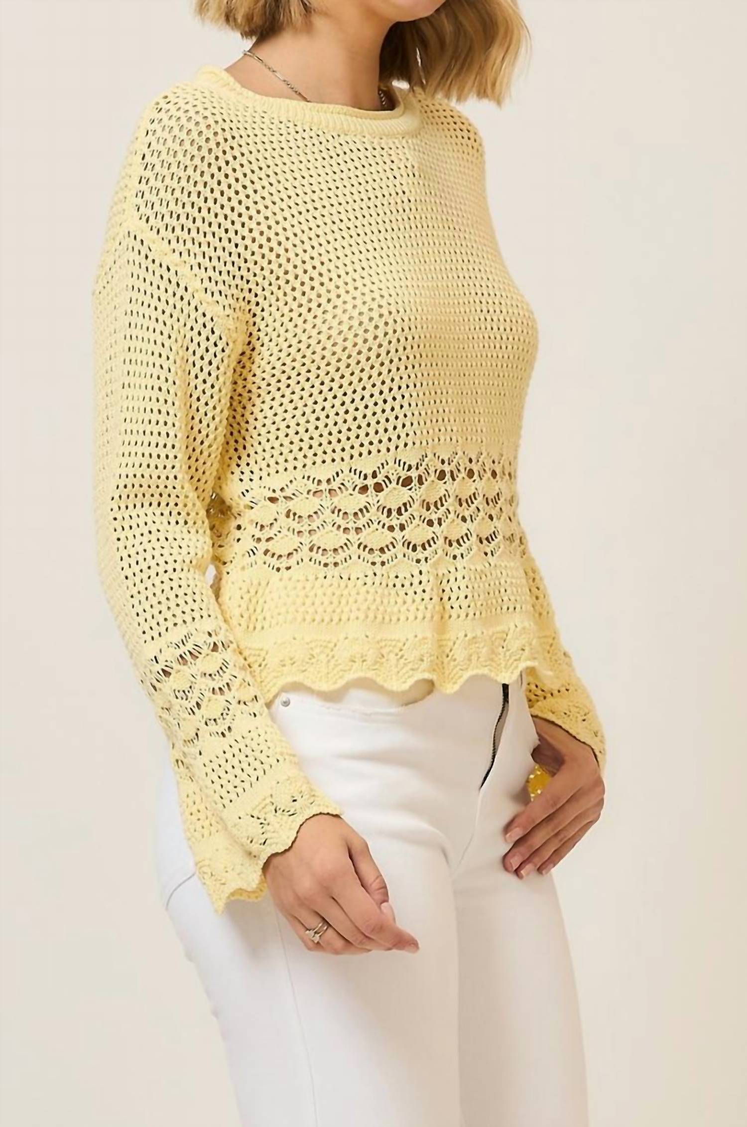 Cozy Co. - Breeze Open Knit Sweater