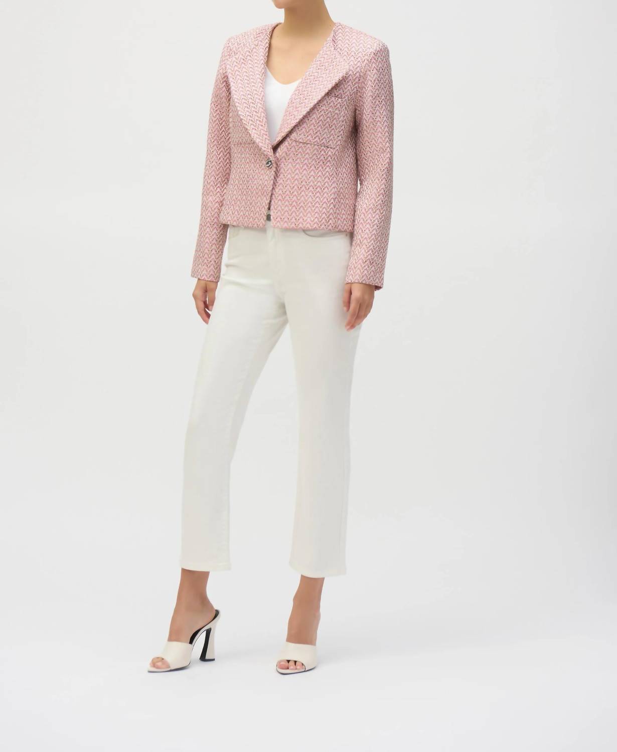Joseph Ribkoff - Bouclé Woven Boxy Blazer