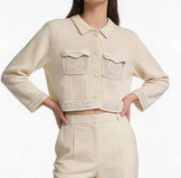 Kujten The Xenia Jacket in ecru - women's jacket