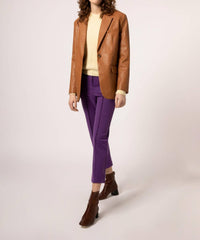 Frnch - Luana Faux Leather Blazer
