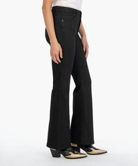 KUT FROM THE KLOTH Stella Fab Ab Flare Jean in black - women's jeans - alternate view