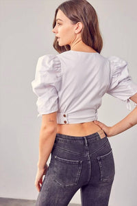 Do+Be - Feminine Puff Sleeve Top