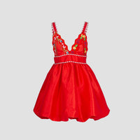 CELiA B Selene Bubble Short Dress in red - women's dress - view 4