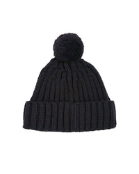 AMUNDSEN Women's Groomer Beanie in faded navy - women's hat - detail view