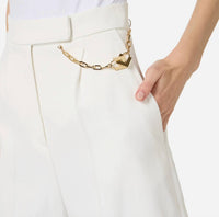Elisabetta Franchi - Gold Chain Logo Shorts