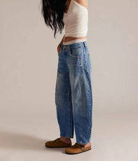 Free People - Good Luck Mid-Rise Barrel Jeans