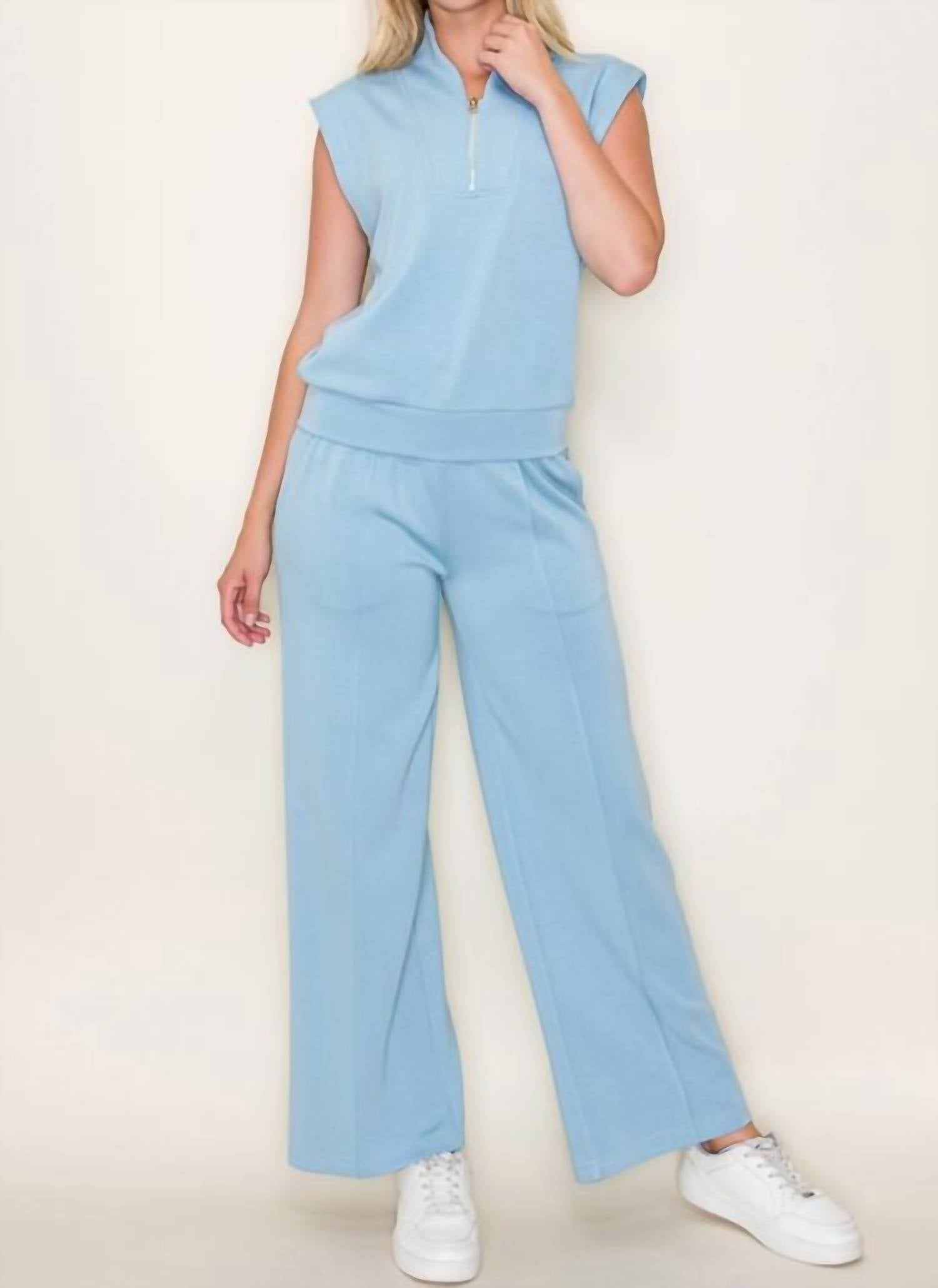 Star Drop - Margo Wide Leg Scuba Knit Pants