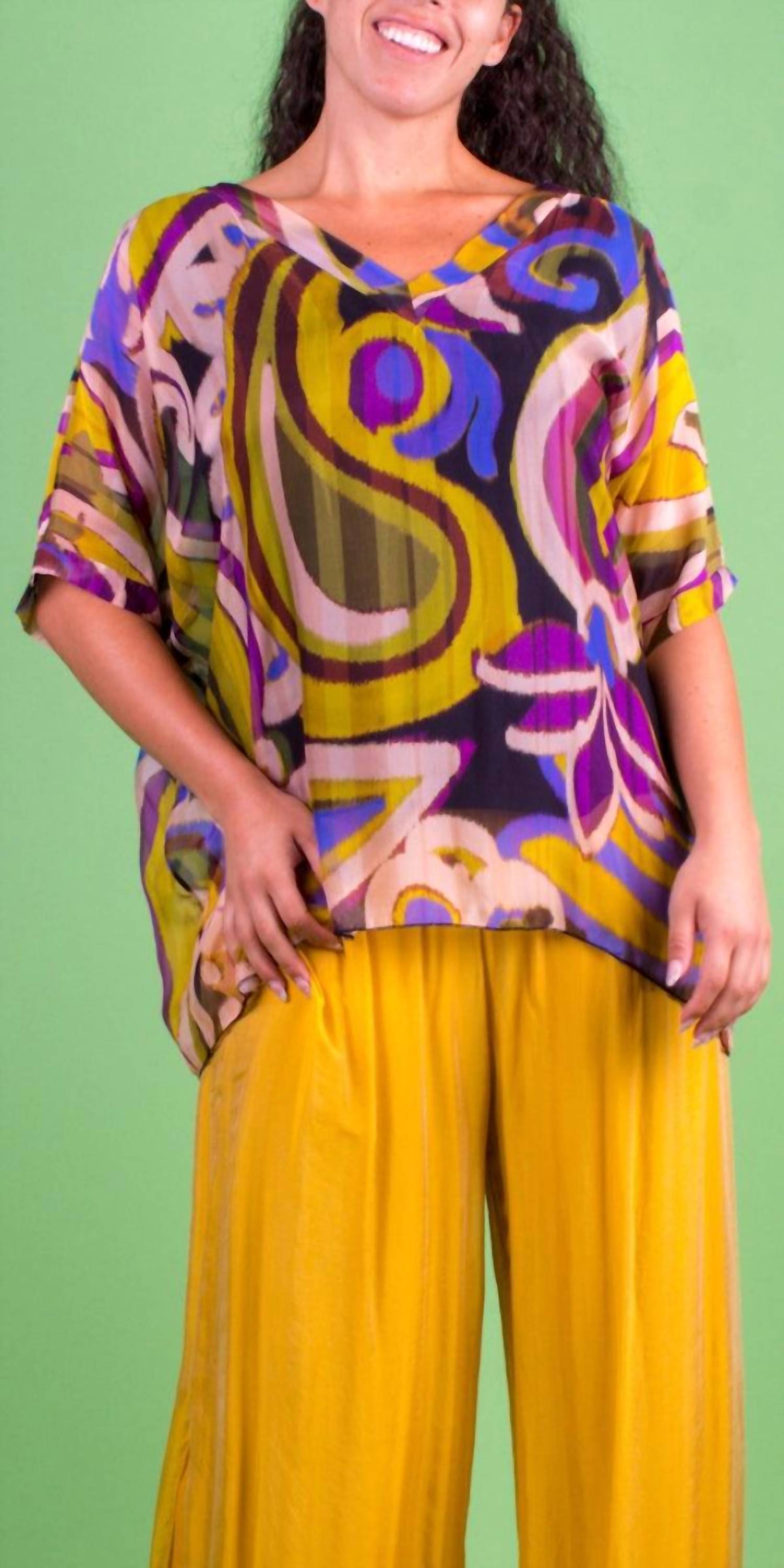 Gigi Moda - Lizane Swirl Print Blouse