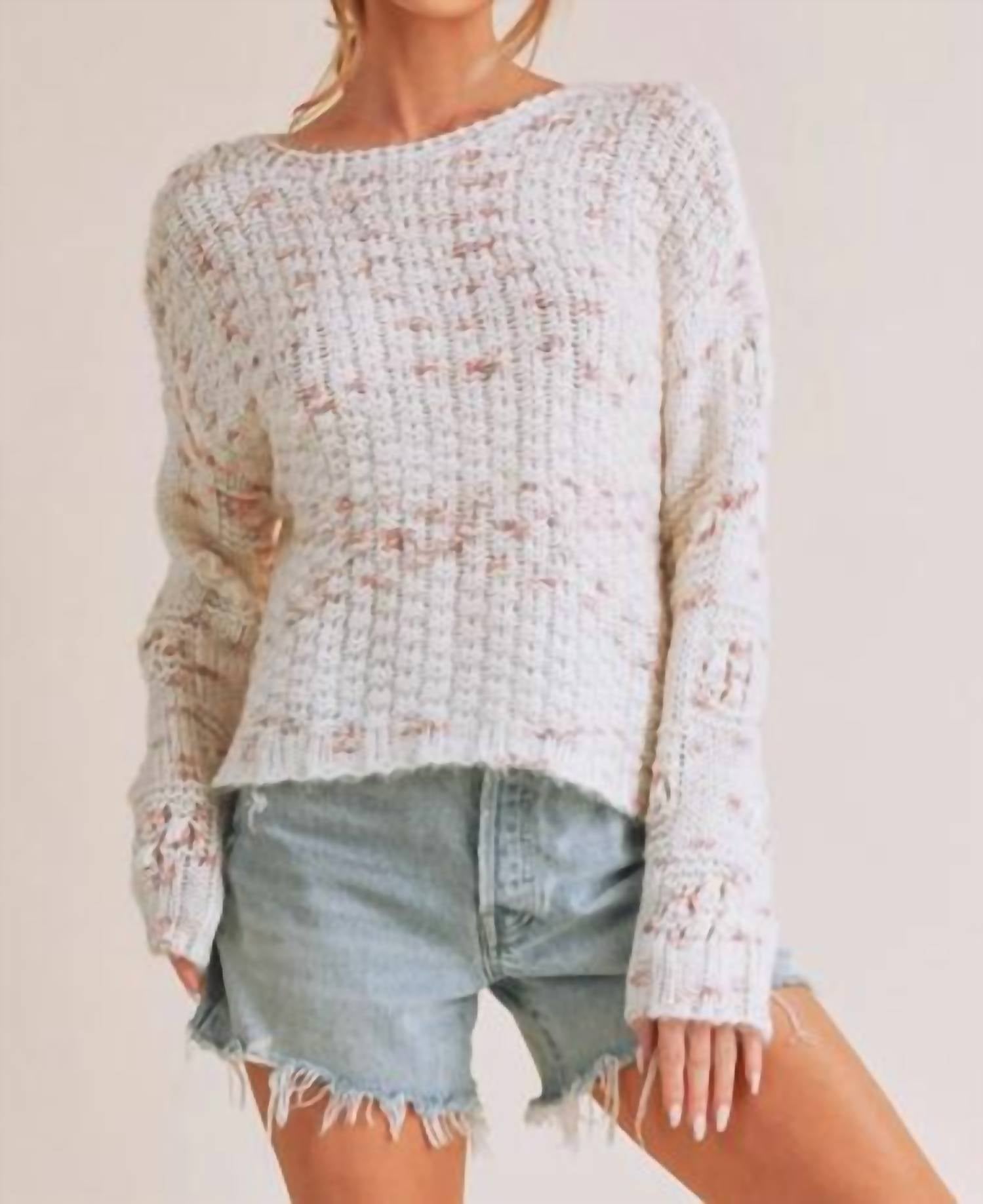 AEMI + CO Lani Textured Sweater - women's sweater - view 5