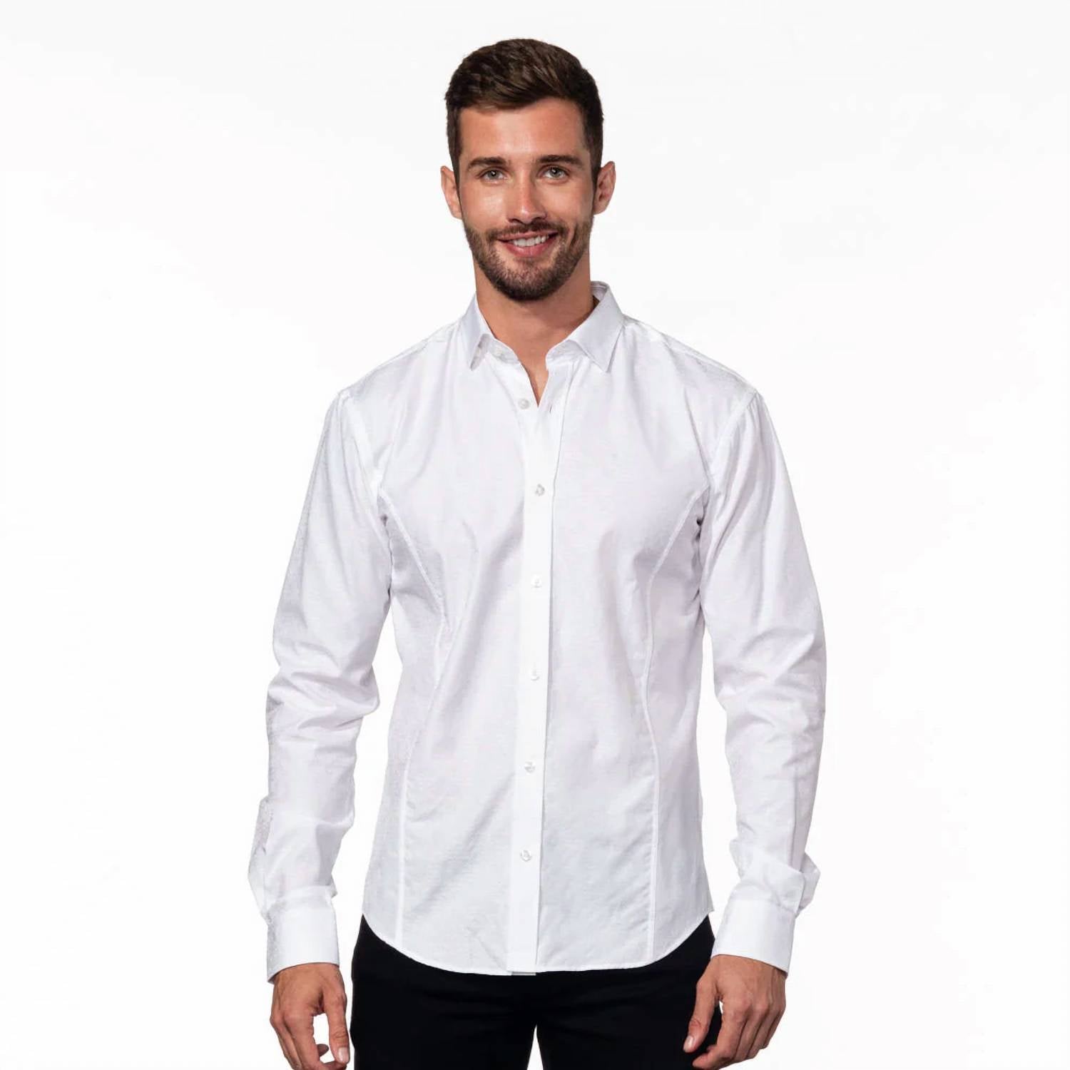 Eight X - Jacquard Shirt With Trim