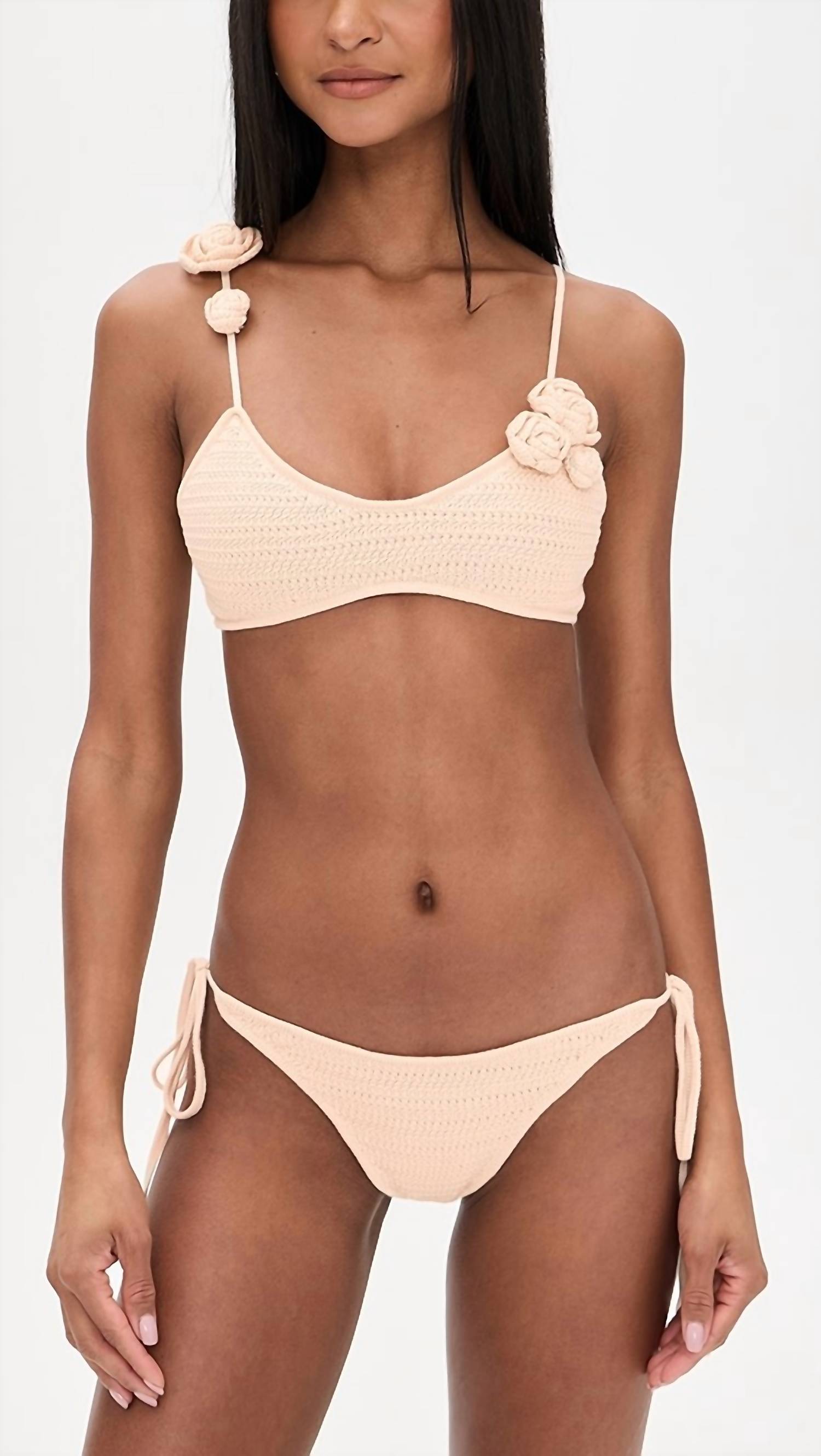 Devon Windsor Adrienne top & Ammie bottom in vanilla - women's swimwear