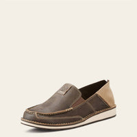 ARIAT Men's Leather Cruiser Slip On in brown - men's sneaker
