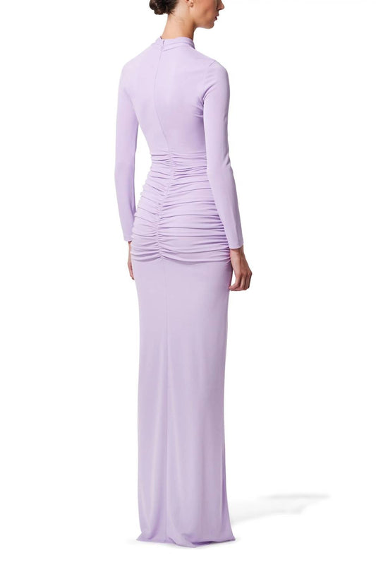 Carolina Herrera - Twist Neck Long Sleeve Jersey Gown